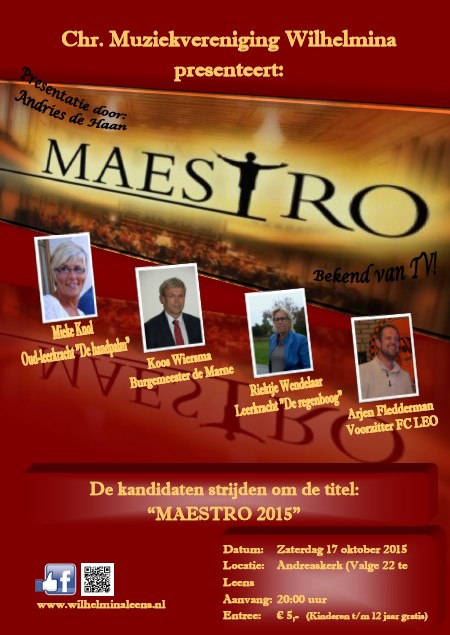 Aankondiging Maestroconcert